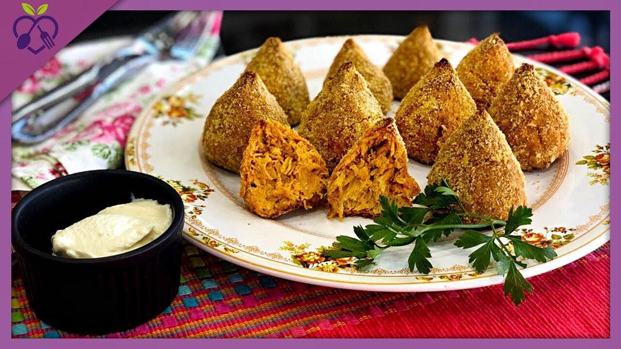 COXINHA FIT SEM MASSA - LOW CARB - SEM GLÚTEN E RICO EM PROTEÍNAS