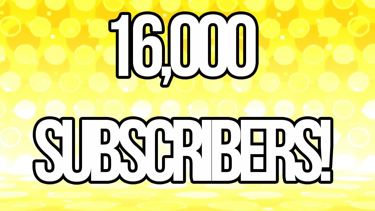 16,000 Subs! THANKS SO MUCH! QR Codes!
