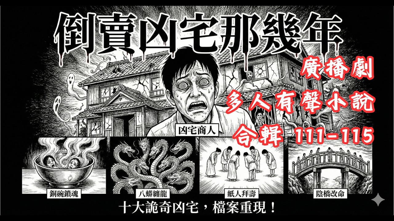 #多人有聲劇 倒賣凶宅那幾年 完結合輯 第111-115話 #有聲小說 #有聲書 #故事頻道 #恐怖故事 #懸疑故事