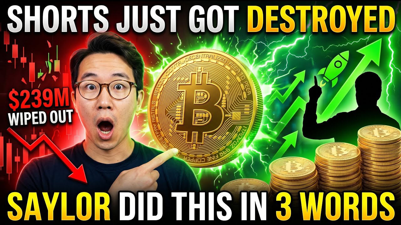 Bitcoin Bears Lost $239 MILLION After Saylor's 3-Word Tweet &mdash; Here's What He Posted.