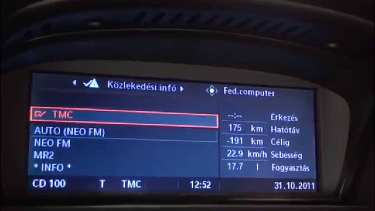 BMW E60 530d Idrive full menü preview