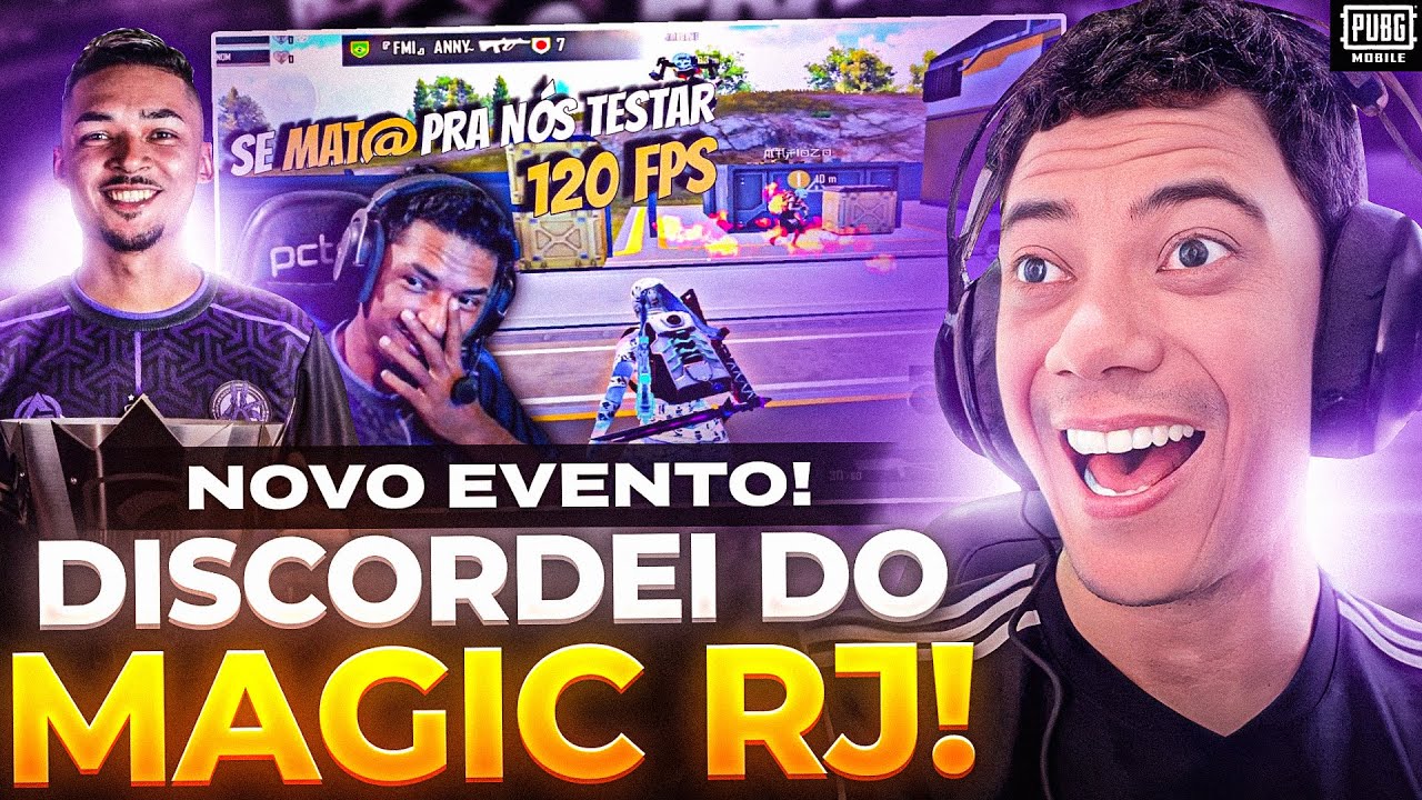 NOVO EVENTO É BOM? 120 FPS INSTÁVEL E MUITO MAIS - PUBG MOBILE REACTION MAGIC RJ GAMEPLAY