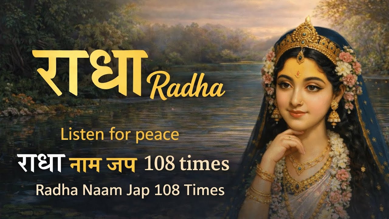 Radha Naam Jap 108 Times | Listen for Peace & Inner Calm #radhanaamjap #radhanaam 