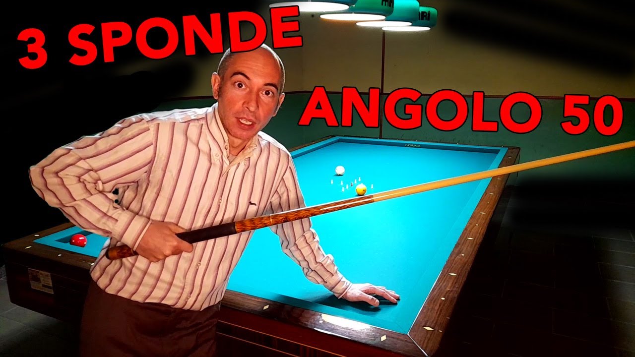 3 sponde di calcio angolo 50 parte 1 (lezioni di biliardo 12)