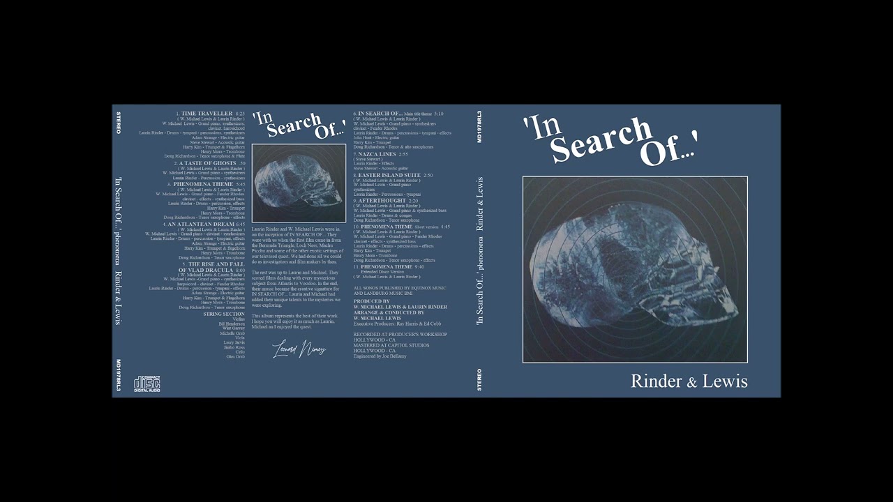 Rinder & Lewis / In Search Of.......Orchestra
