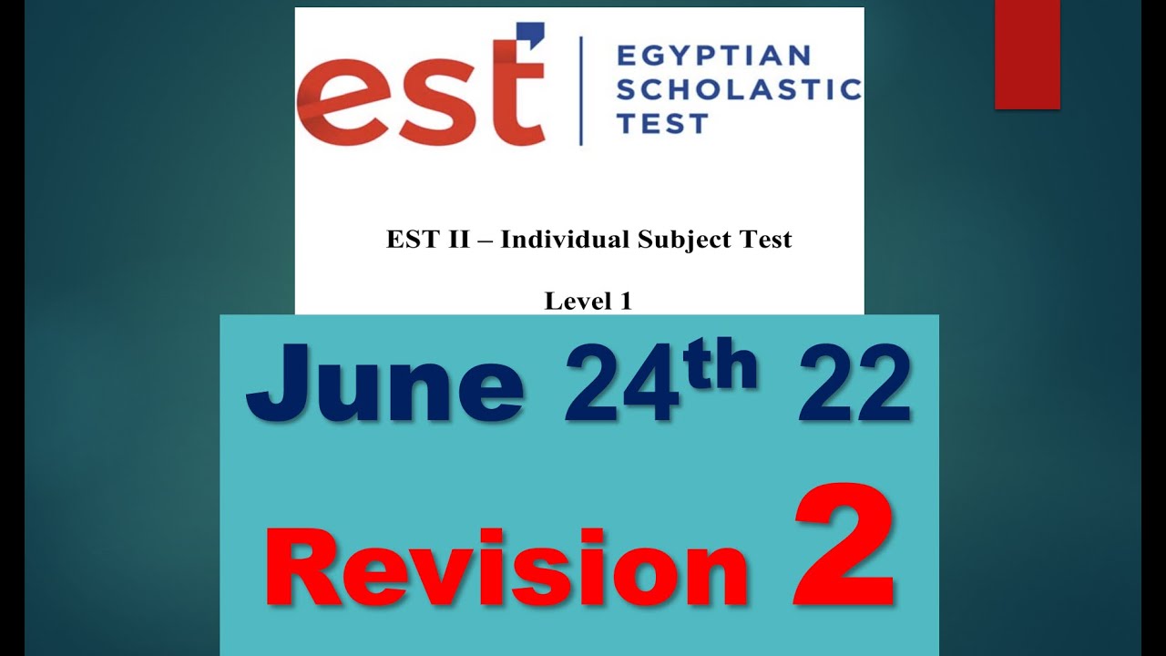 #est est 2 Math Level 1 test 2 revision