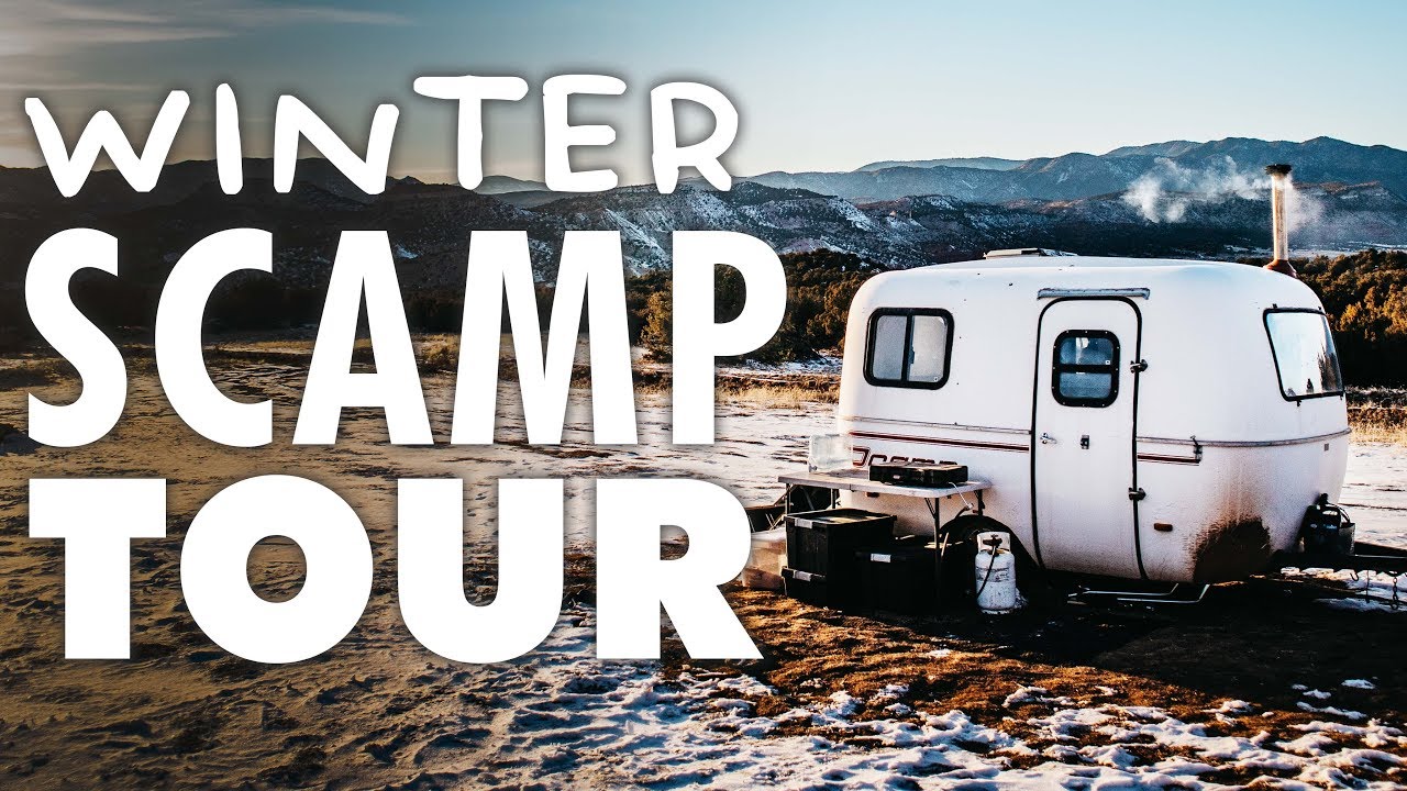 Scamp Tour WINTER Edition // 13ft Scamp Trailer