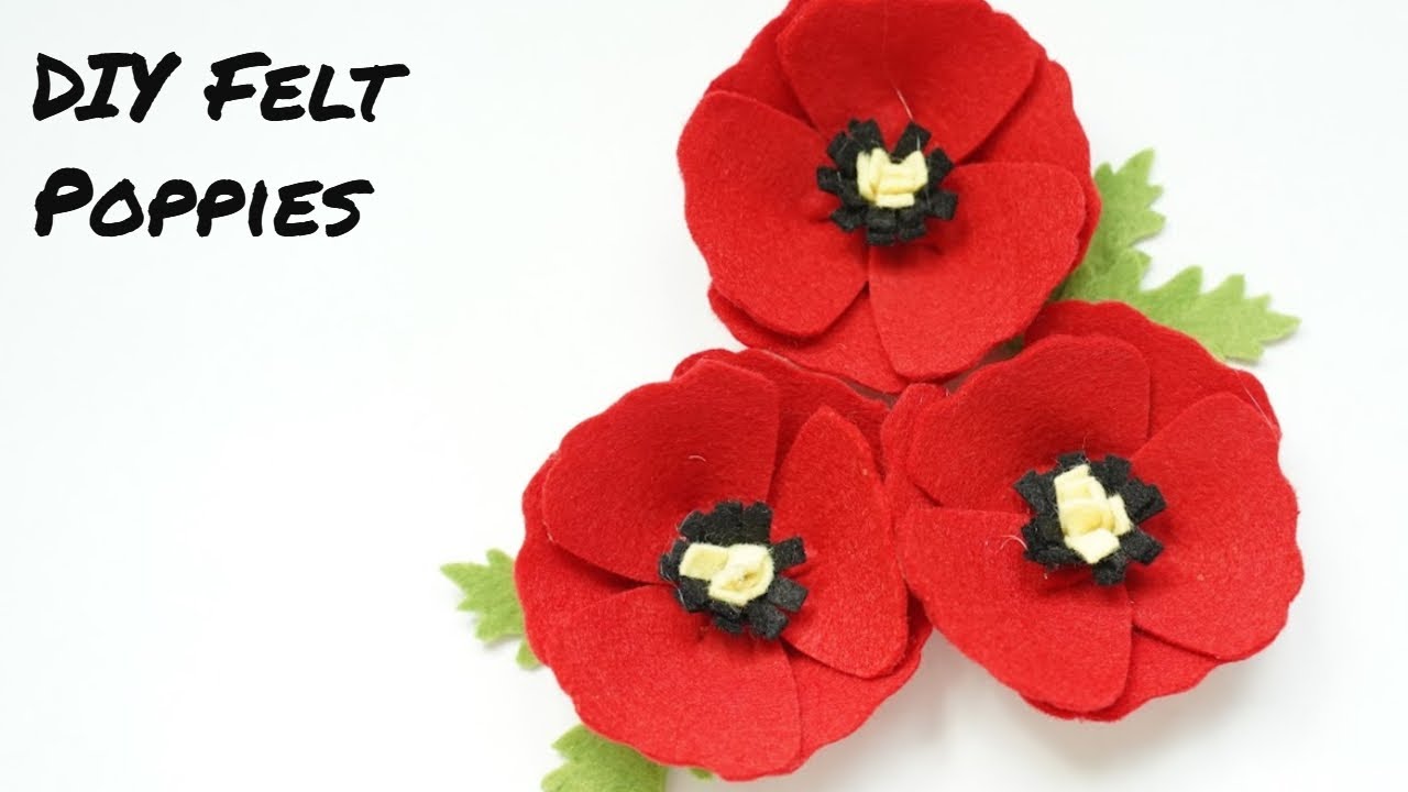 Felt Poppy Tutorial