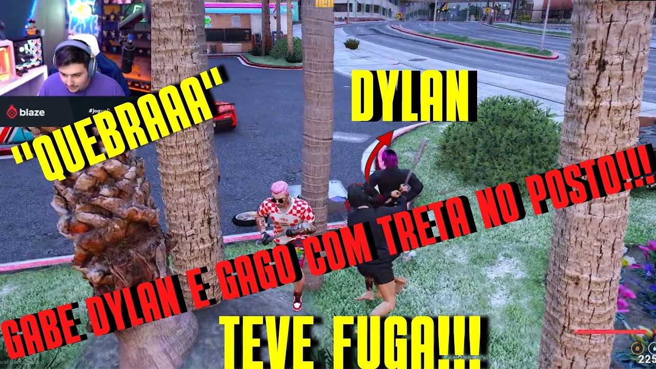 DYLAN arrumou TR3TA no posto e GABE e GAGO foram AJUDAR! GTA RP CDA