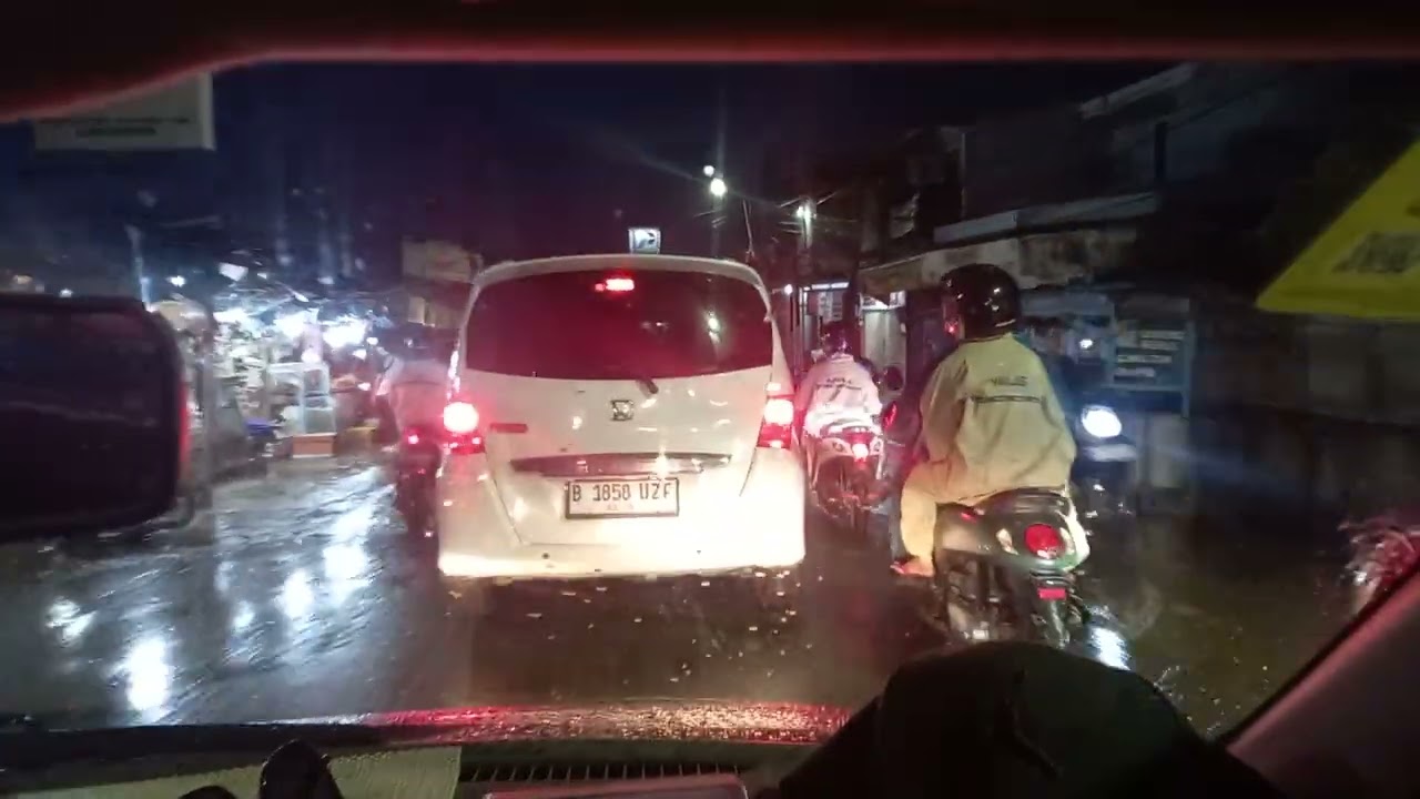 Dashcam pagi yang dingin