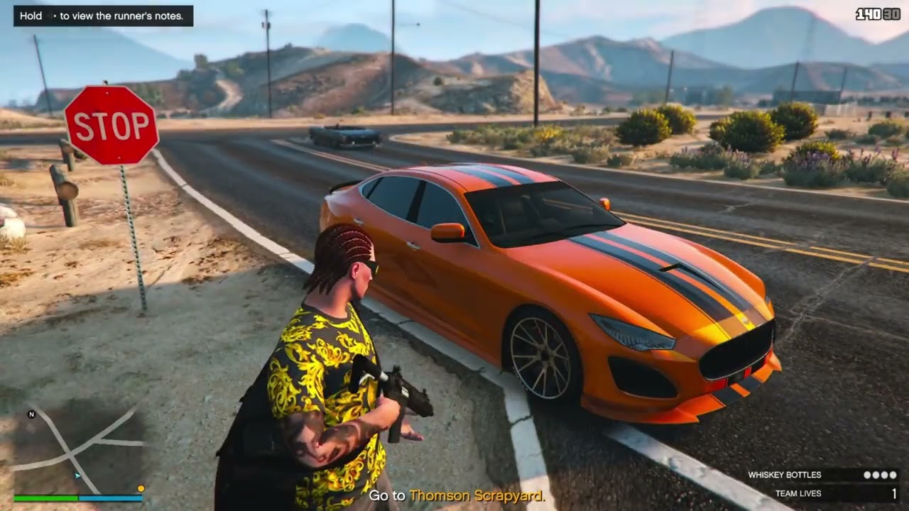 GTA5 GAMEPLAY HINDI... Playing mission against multiple thief's and Thugs