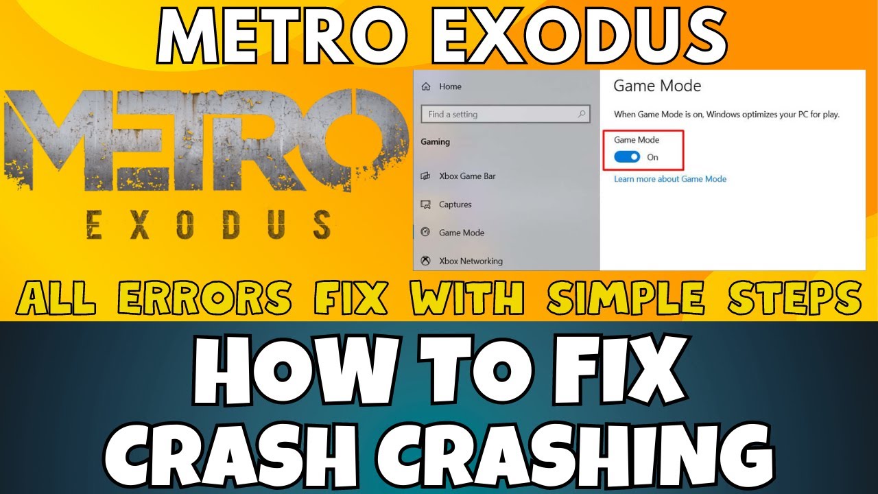 How to Fix Metro exodus Crashing Issue  ✅ (2023) 100% Working Method