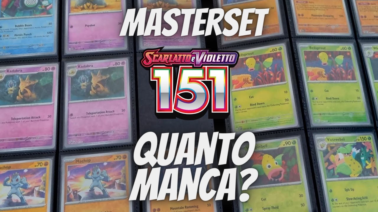 Com'è il MASTERSET di POKEMON 151 dopo 80 pacchetti ? Video SISTEMAZIONE