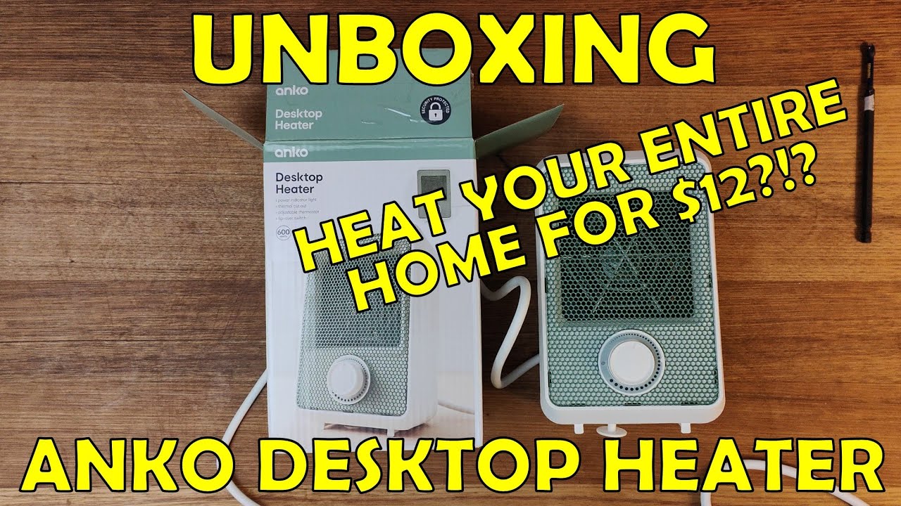 Unboxing and teardown ANKO 600W Desktop Heater