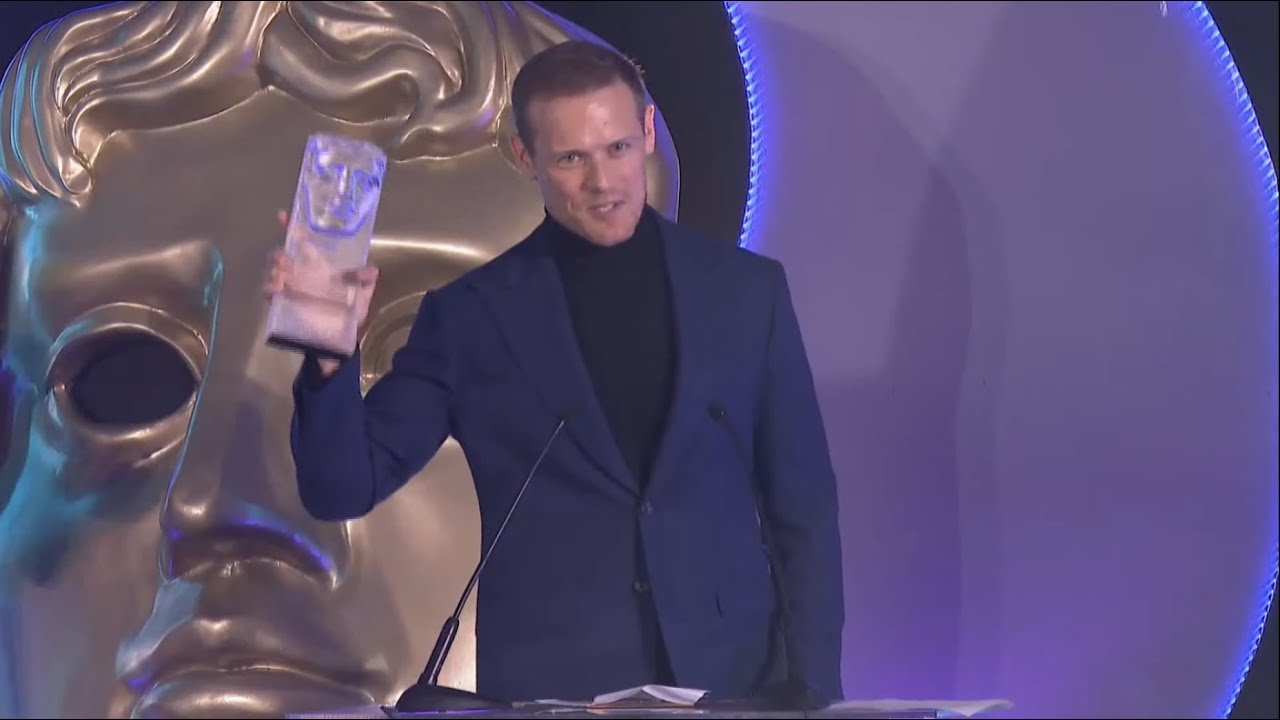 Sam Heughan WINS Audience Award - BAFTA Scotland 2022