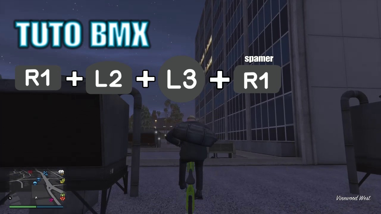 GTA 5- Comment monter les mur en  BMX ( PS4 )