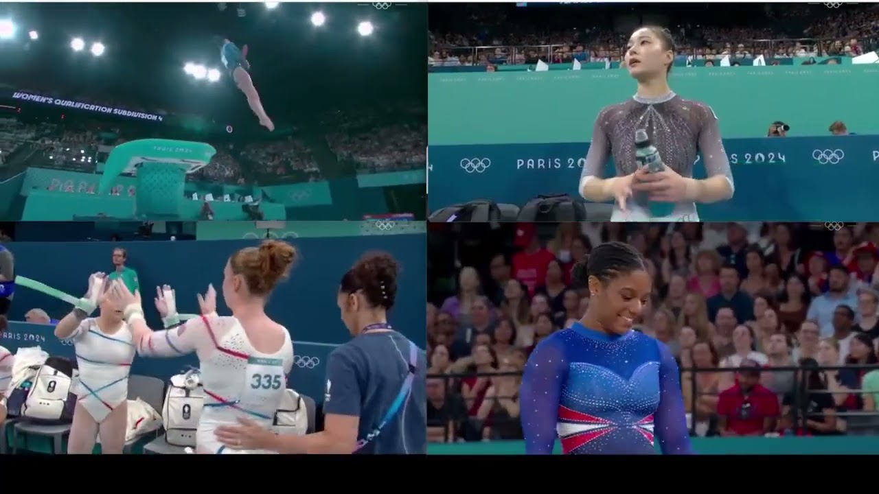 2024 Olympic Gymnastics Qualifications Subdivision 4 quad screen