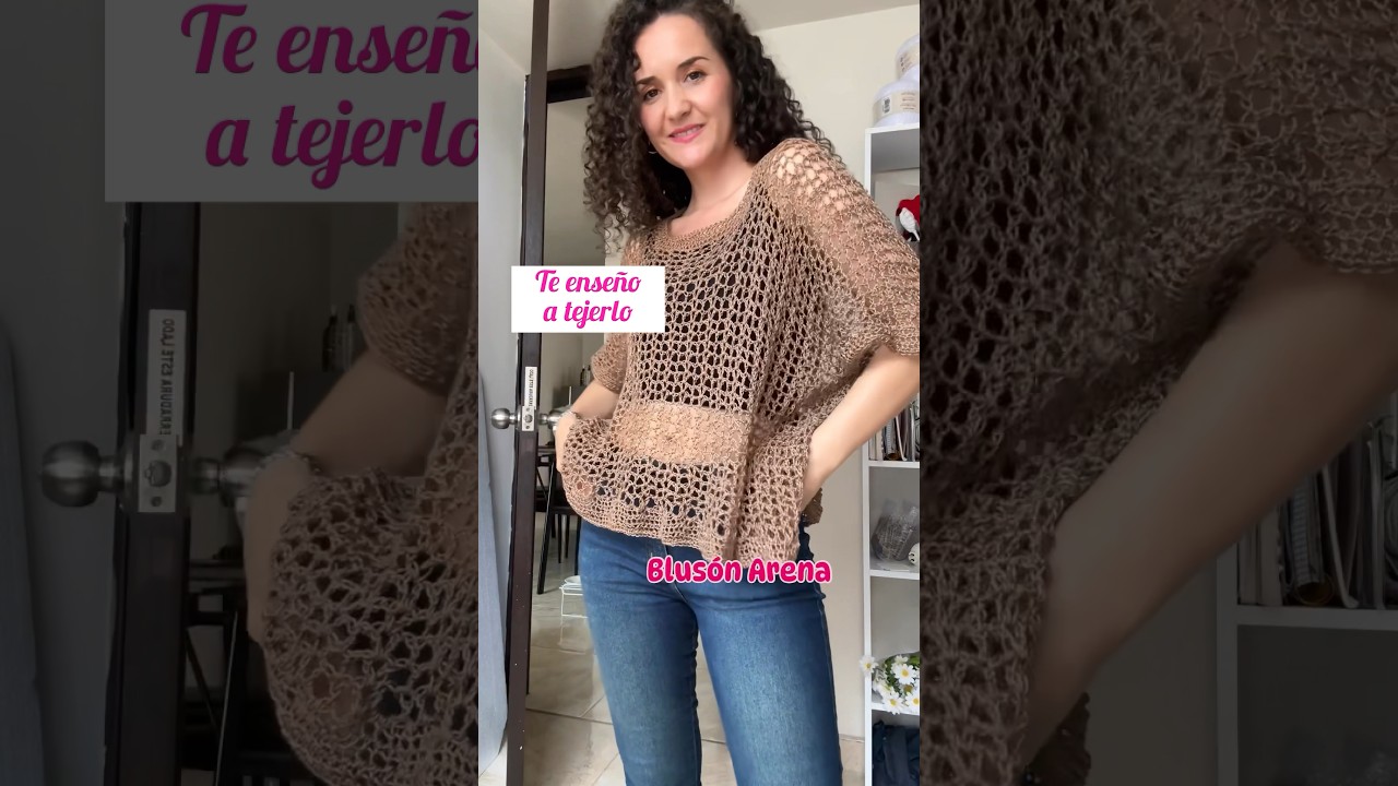 Fresca, holgada y hermosa blusa veraniega a crochet 🏝️🥰