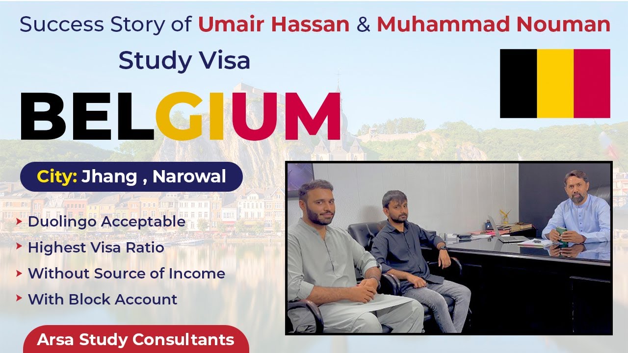 Study Visa Belgium| Highest Visa ratio| High wage rate | With Duolingo| Study Consultants Lahore