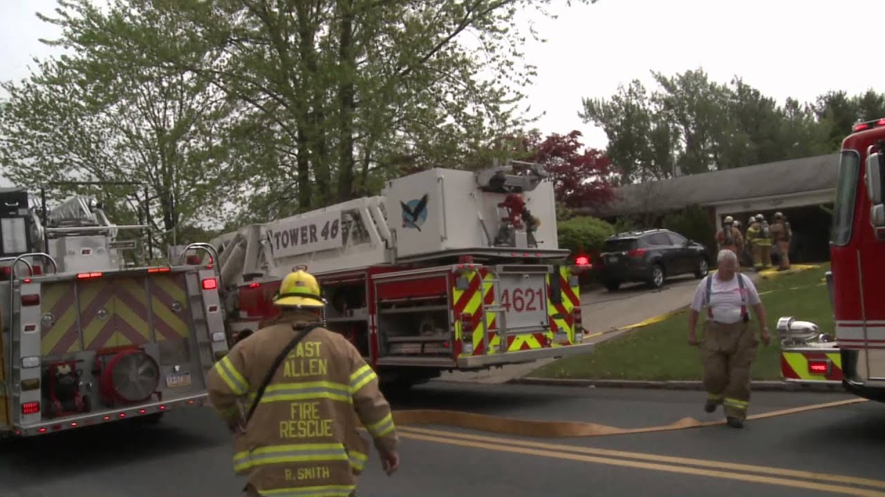 Apparatus arriving to a house fire | East Allen Twp., PA. 05.09.15