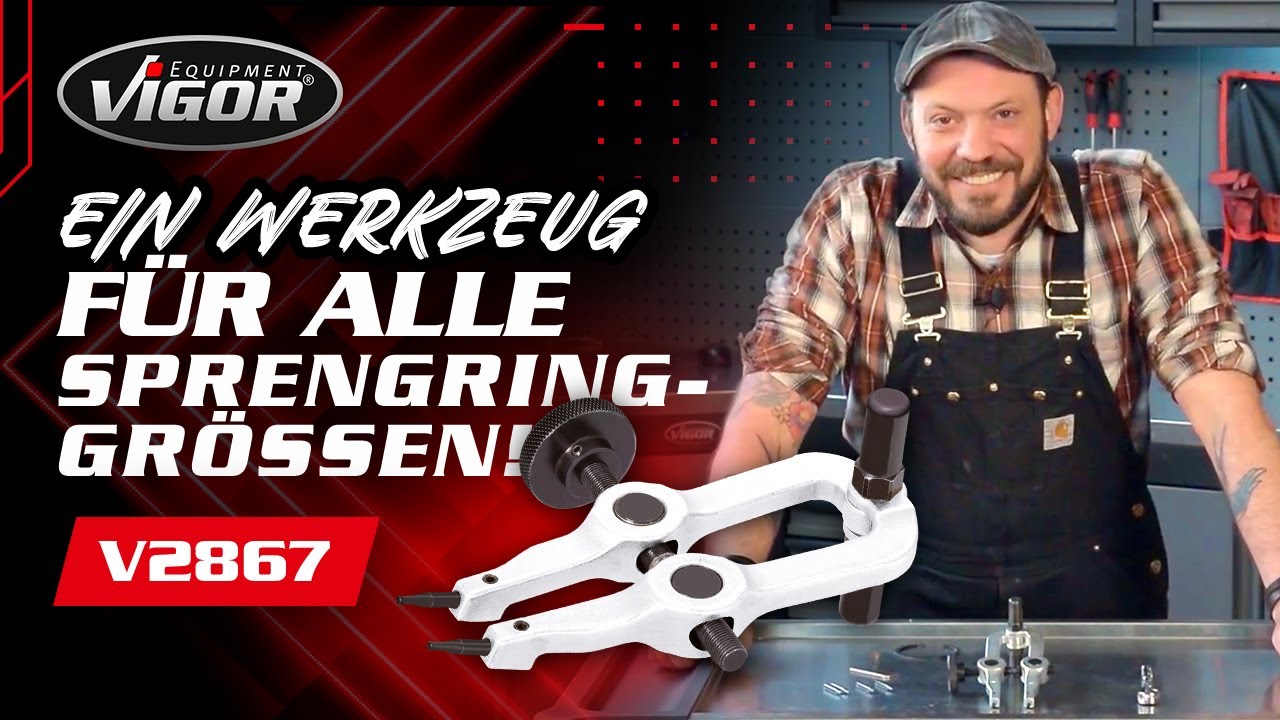 V2867 Sicherungsring entfernen f&uuml;r ALLE Ring-Gr&ouml;&szlig;en (De-/Montage) - Sicherungsring-Werkzeug