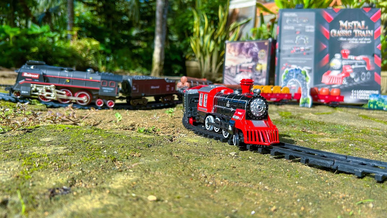 Mencari & Merakit Mainan Kereta Api Uap Railroad dan Keteta Api Metal Classic Train - DS Toy