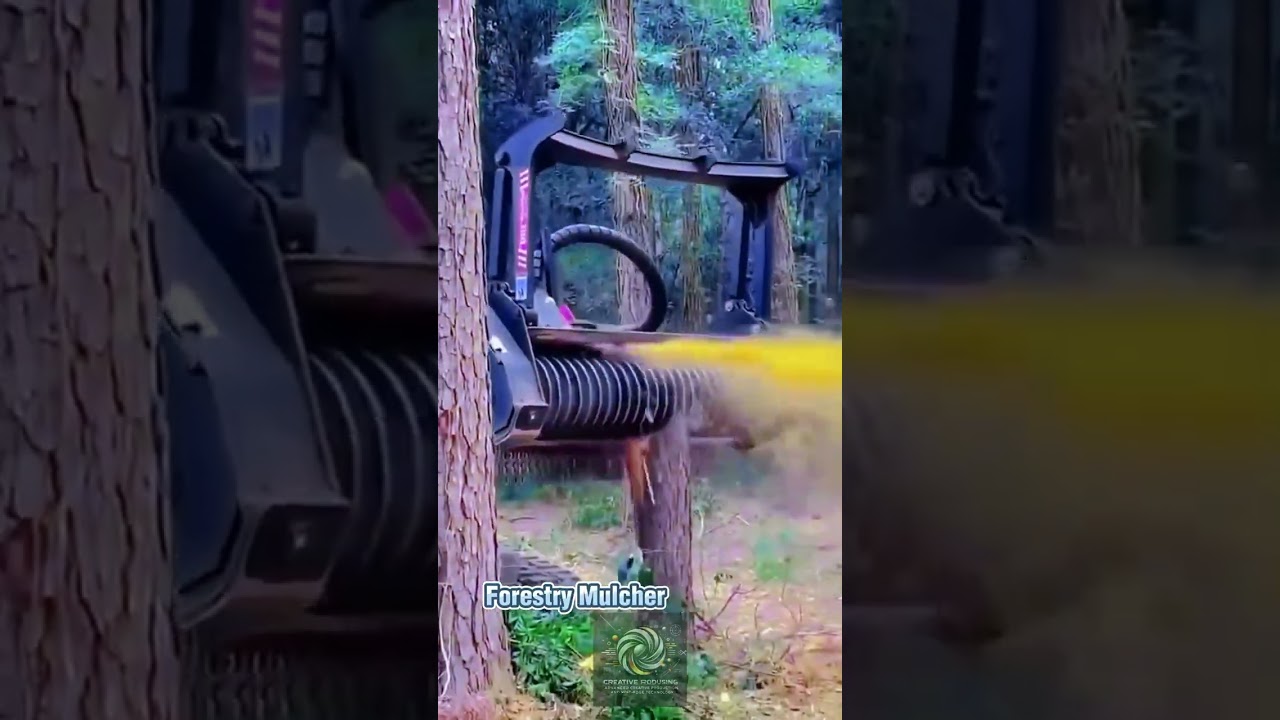Advanced Technology! Forestry Mulcher Turns Trees into Dust in  minutes