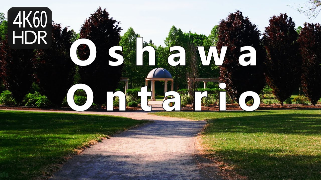 🌞🍦Oshawa Ontario Canada Walk Through Clear Sunny Day| 4K HDR| June 2023 🇨🇦