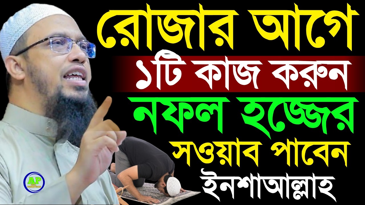 রোজার আগে ১টি কাজ করুন নফল হজ্জের  সওয়াব পাবেন ইনশাআল্লাহ । Shaikh Ahmadullah 17 Feb 202610:15