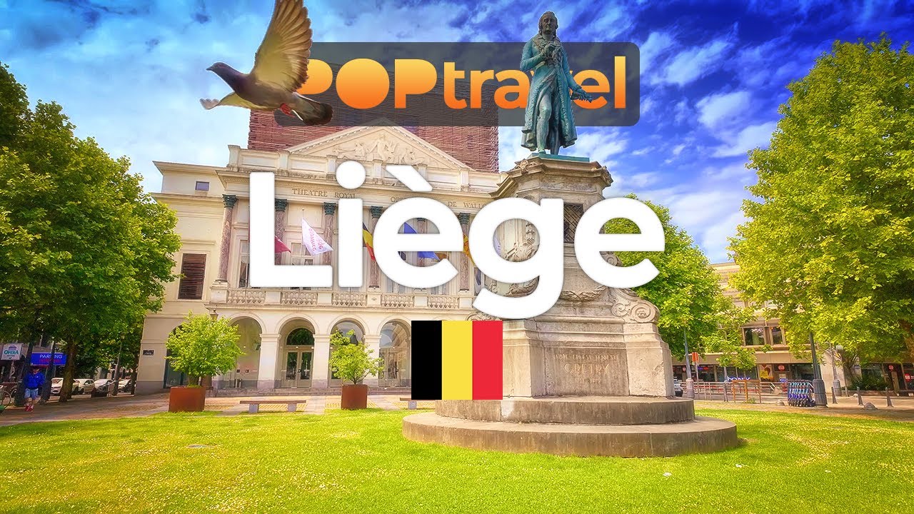 ЛЬЕЖ, Бельгия 🇧🇪 - пешая прогулка в 4K HDR с субтитрами