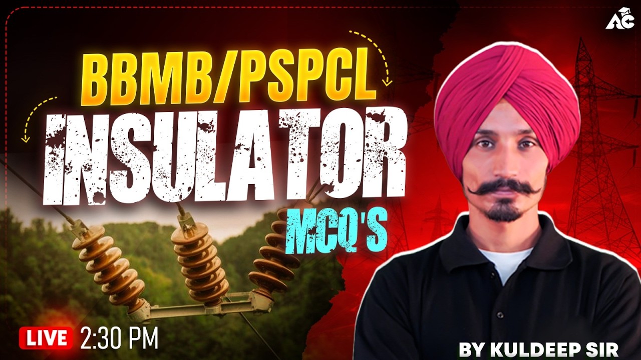 BBMB/PSPCL Insulator MCQ's By Kuldeep Sir