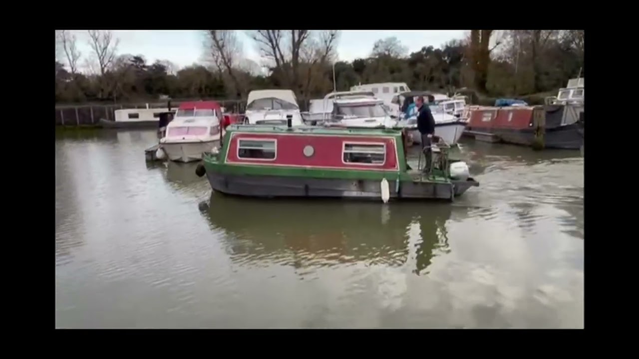 Mini Narrow Boat for sale Honda 10 hp Outboard