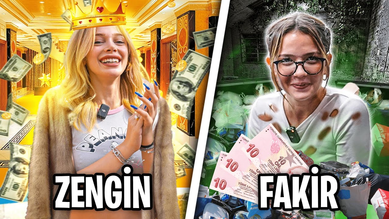 ZENGİN VS. FAKİR BİR GÜN GEÇİRMEK ! w/@YarenAlaca