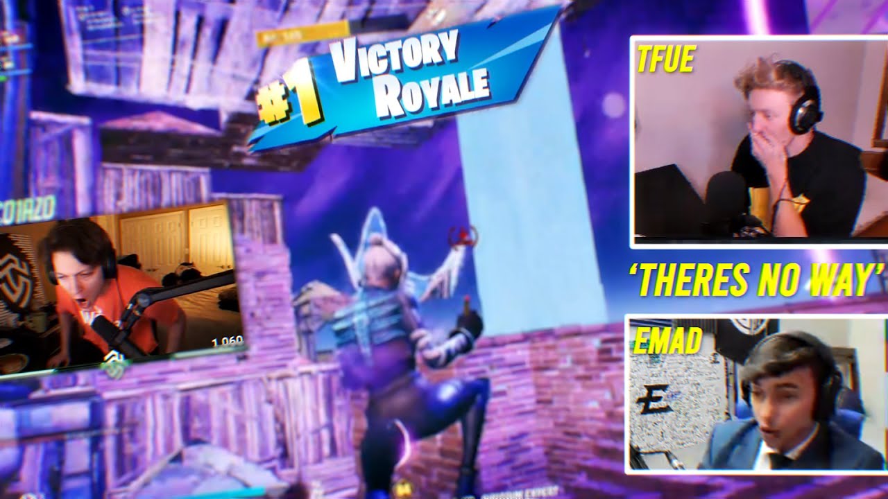 Streamers REACT to the GREATEST clutch EVER (ft. Tfue, Scoped, Emad, Issa)