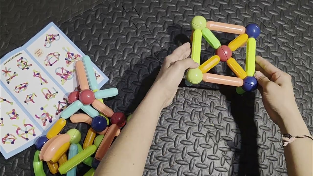 Amazing puzzle Magnetic Sticks | Many Modelling Magnetic Sticks and balls