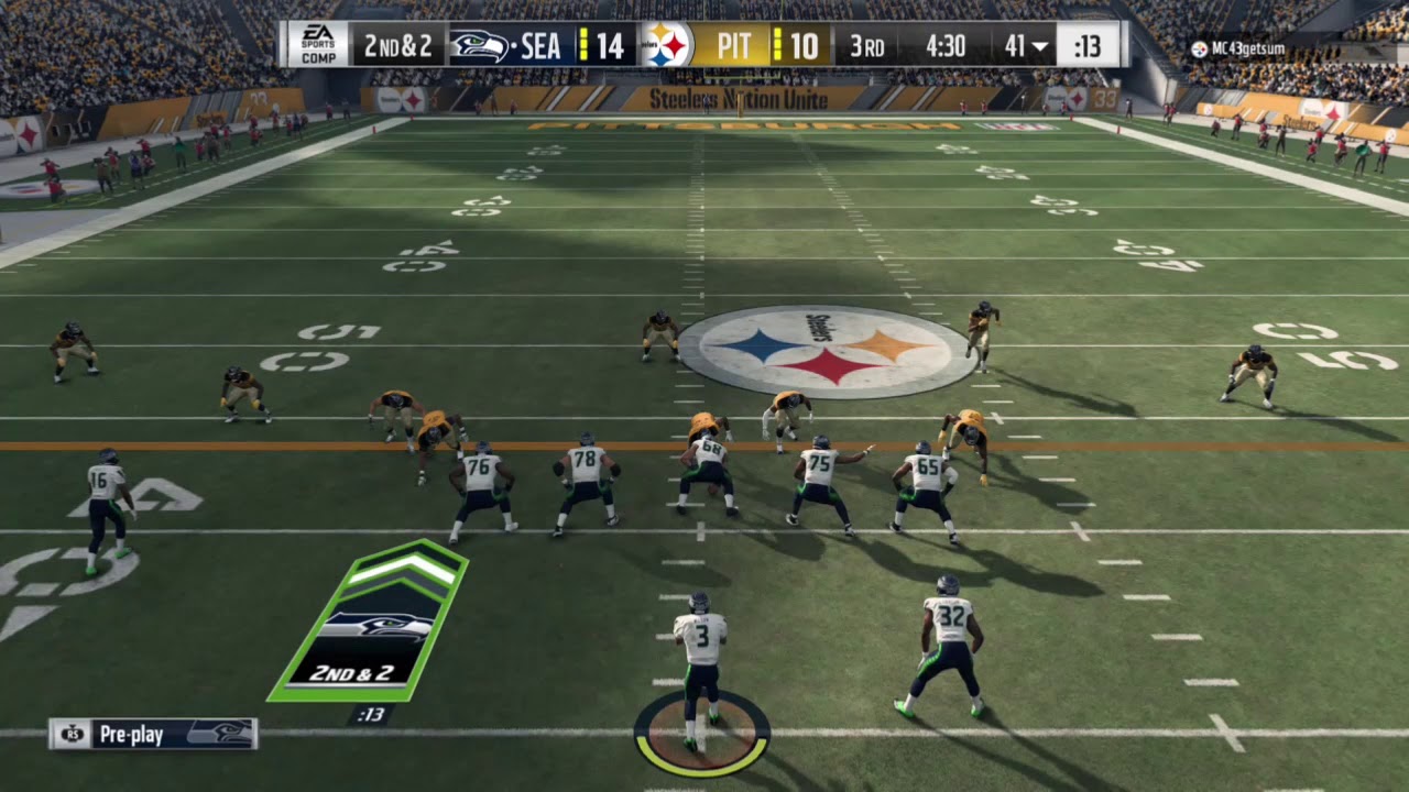 Chris Carson 2 Rushing Touchdowns [Madden 18]