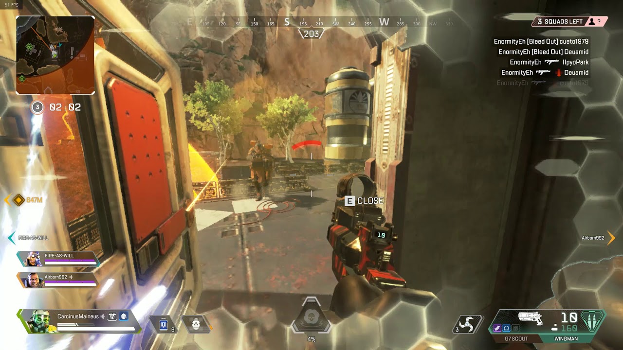 You can't self-res near a door
