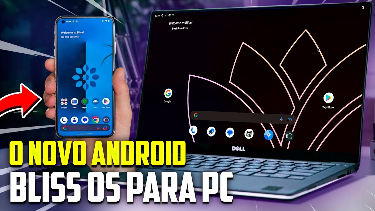 🤯Novo Android de Celular Pra PC! teste e instala&ccedil;&atilde;o Bliss OS Zenith