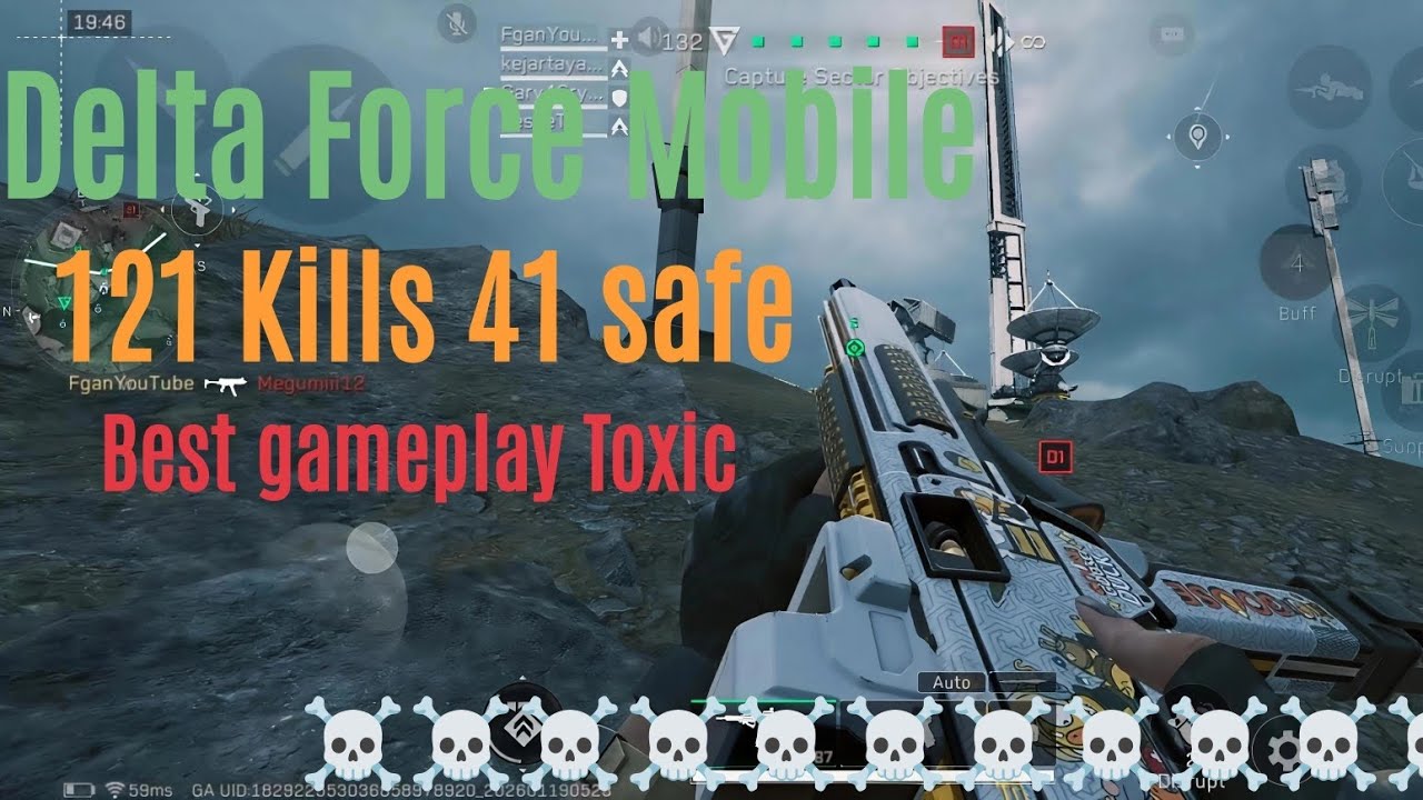Delta Force Mobile - Best gameplay with Toxic. Comment if want gun loadout. 