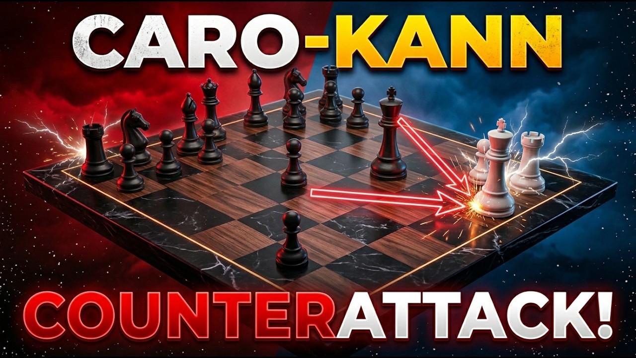 Winning Advantage in 7 Moves | Caro-Kann Exchange Variation