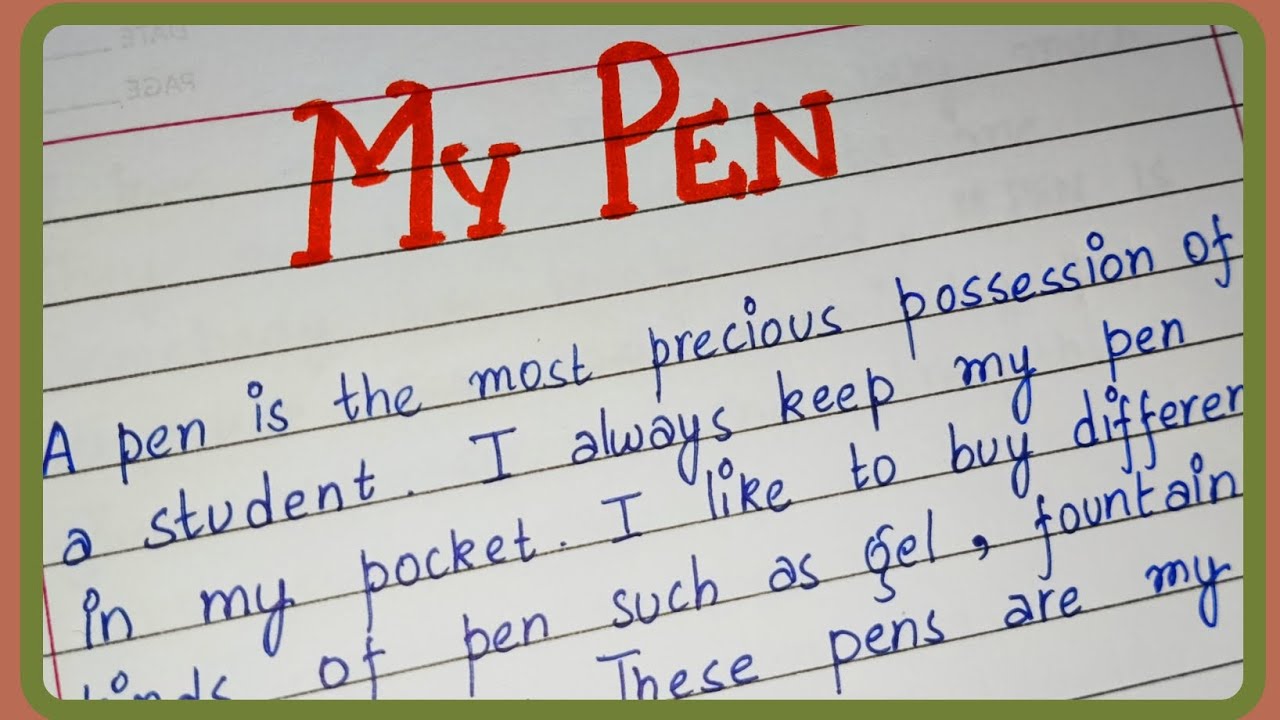 My Pen 🖊️🖋️ Essay on My Pen #english #mypen #studentsuccess #pen #essay #school #student #trending