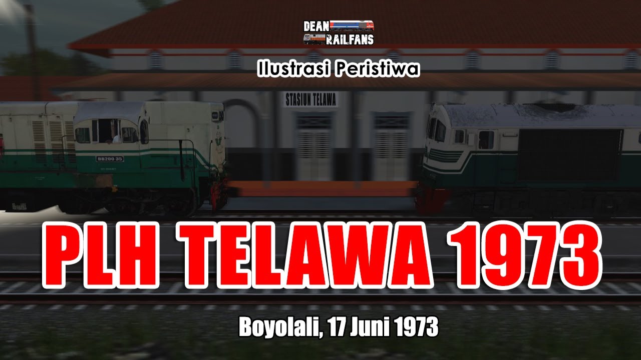 TRAGEDI TELAWA 1973 - Adu Banteng Lokomotif CC200 01 dan BB200 35 | Train Simulator