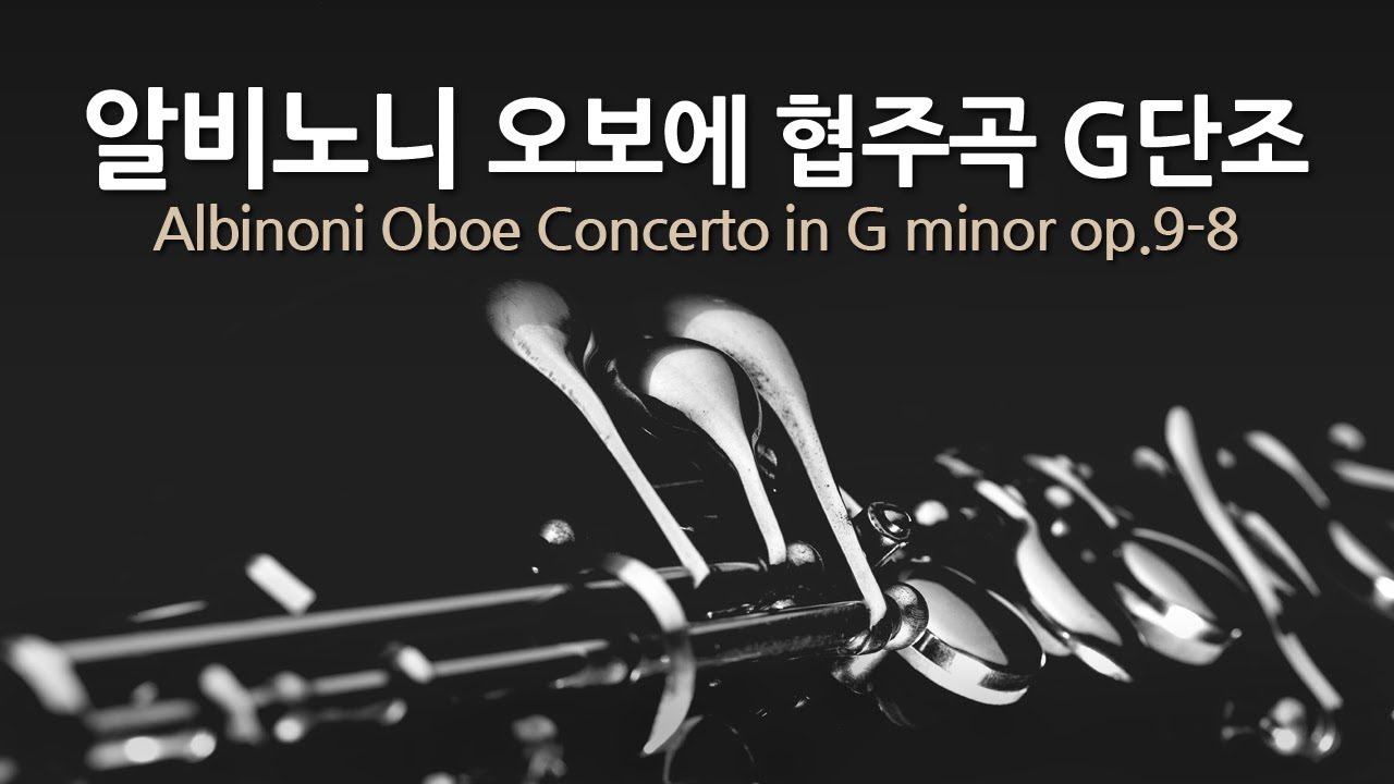 알비노니 오보에 협주곡 G단조 op.9-8 | Albinoni Oboe Concerto in G minor op.9-8 | 하인츠 홀리거 (오보에) | Repeat 2 times