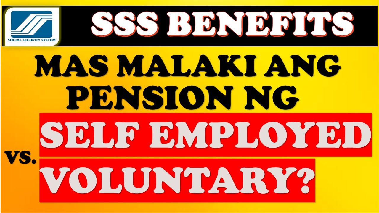 🔴 SELF EMPLOYED VERSUS VOLUNTARY MONTHLY PENSION AND MONTHLY PAYMENT