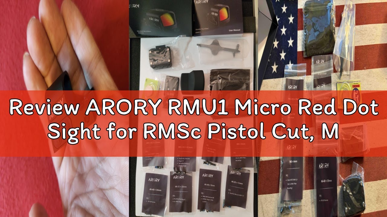 Review ARORY RMU1 Micro Red Dot Sight for RMSc Pistol Cut, Multi-Reticle 2 MOA Dot & 32 MOA Circle R