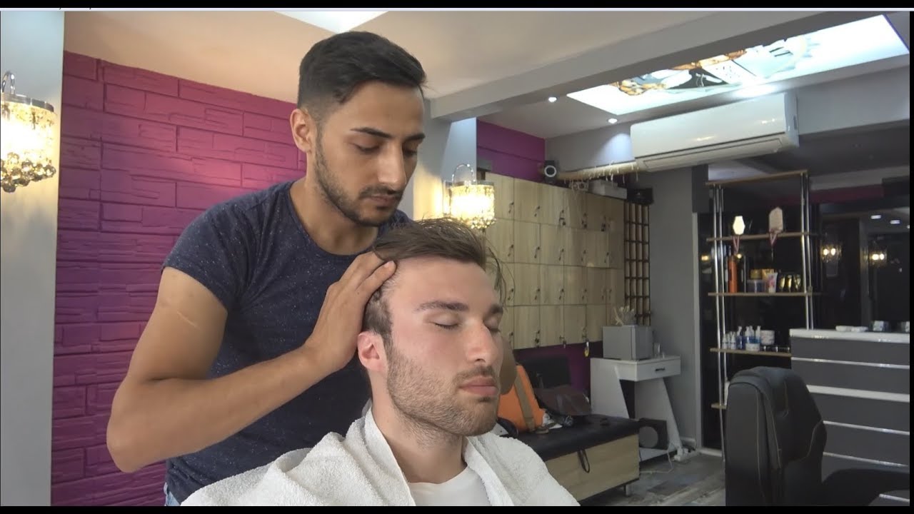 ASMR Turkish Barber Face,Head and Body Massage 273