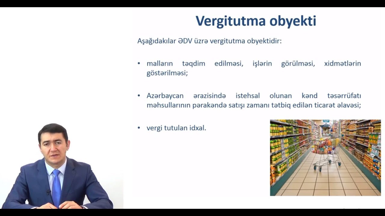ONLAYN-DƏRS: ƏDV üzrə vergitutma obyektləri