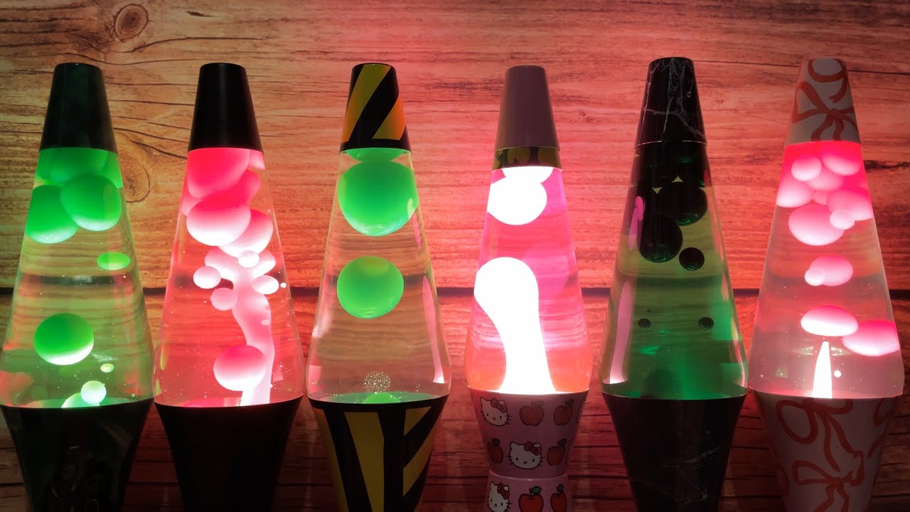 Pink and Green Lava Lamps Relaxation