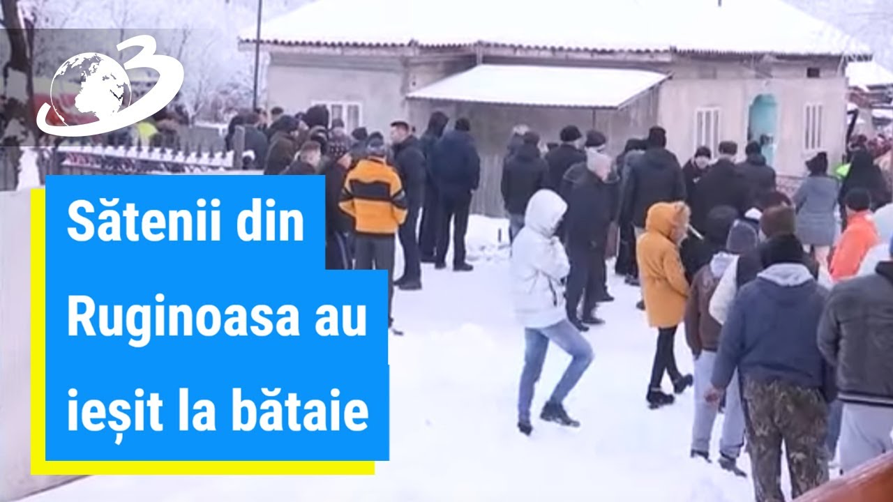 Sătenii din Ruginoasa au ieșit la bătaie. Peste 150 de polițiști și jandarmi sunt în stradă