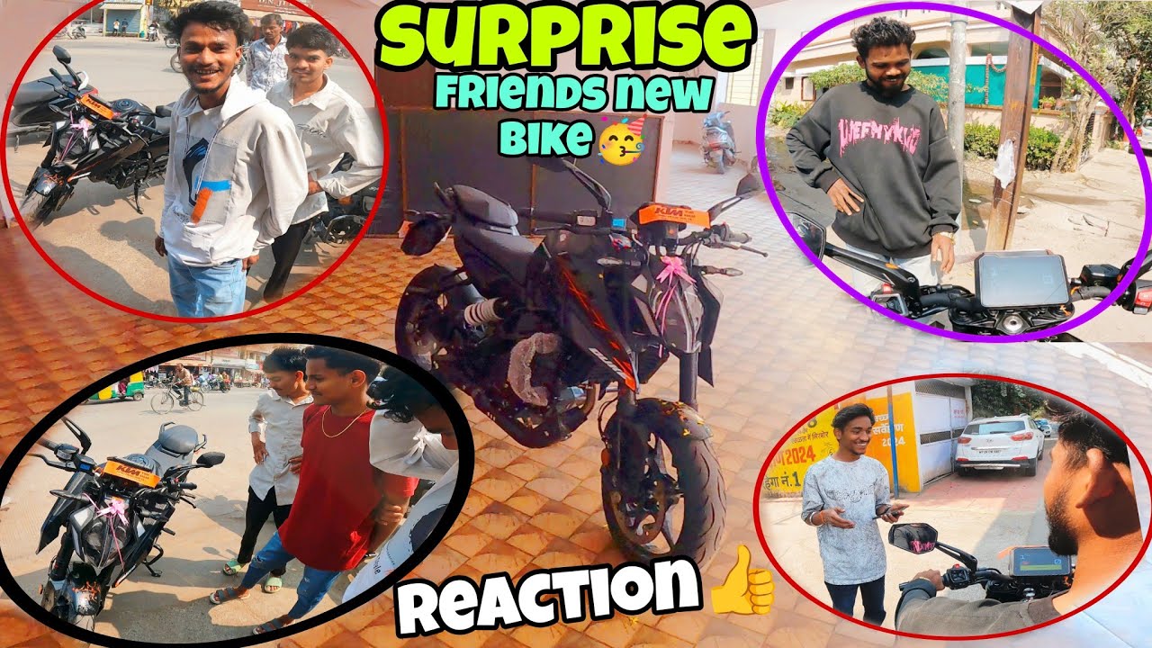 New Bike Dosto Ko Diya Surprise  👍😍|| Bhai Logo Ke Recation On Top ❤️🥳|| 